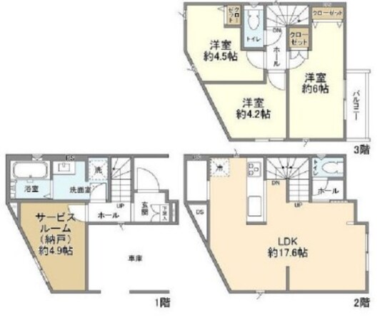 Kolet南鳩ヶ谷#12の物件間取画像